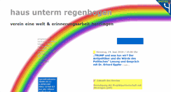 Desktop Screenshot of haus-unterm-regenbogen.de